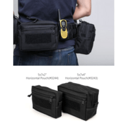 Magforce Horizontal Pouch 5x7x2 Black #0244B - KNIFESTOCK
