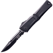 Microtech COMBAT TROODON GEN III INTERCEPTOR BLACK PART SERRATE TACTICAL SIGNATU - KNIFESTOCK