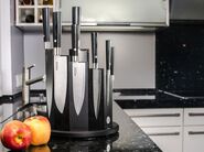 BÖKER DAMAST 7-Piece Kitchen Knives Set, Black  130425SET - KNIFESTOCK