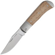 Kizer Trestle 14C28N, Szatén, Titán &amp; Micarta V3761A1 - KNIFESTOCK