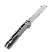 QSP Knife Penguin, Satin 154CM Blade, Gray Titanium Handle QS130-P - KNIFESTOCK
