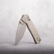 Vosteed Mini Psyop Elmax Bead Blast Stonewash Green Norplex UltreX™ Micarta A230 - KNIFESTOCK