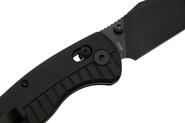 QPS Reptile 14C28N, nero, Manico: G10 Nero QS165-C2 - KNIFESTOCK