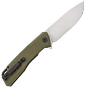 Petrified Fish PFB02 Loco Satin D2 Green G10 PFB02GRS - KNIFESTOCK