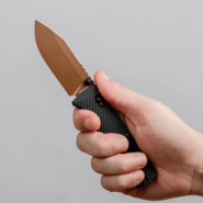 Vosteed Vombat  M390 Copper Dune Aluminum Black A4107 - KNIFESTOCK