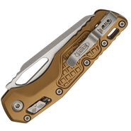 Microtech MSI S/E STONEWASH STANDARD FRAG ALUMINUM TAN 210-10FRTA - KNIFESTOCK