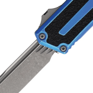 Microtech SCARAB II GEN III S/E STONEWASH STANDARD MARBLED BLUE 1278-10MBL - KNIFESTOCK