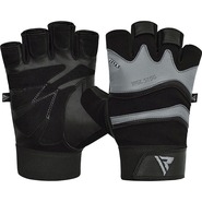 RDX GYM GLOVE LEATHER S15 GRAY XXL - KNIFESTOCK