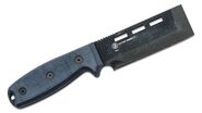 ONTARIO RAT-3 Gobar Chisel-Tip Blade, Black Micarta Handles, Nylon Sheath  ON8660 - KNIFESTOCK