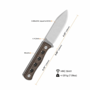 QSP Knife Canary Fixed Blade QS155-A1 - KNIFESTOCK