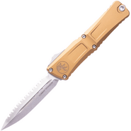 Microtech Combat Troodon® D/E Gen III Tan Stonewash Full Serrated 1142-12TA - KNIFESTOCK