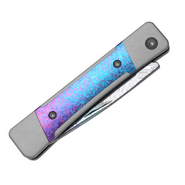 Kizer Little Grand Rainb.DAM Crystallized Titanium - KNIFESTOCK