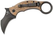 FOX knives MARCAIDA TRIBAL K M390 PVD BLADE,TITANIUM BRONZE FX-802 TiPVD - KNIFESTOCK