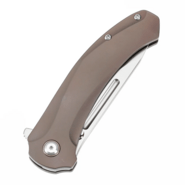 Kansept knives Hira Satin CPM S35VN Bronze Anodized Titanium K1090A2 - KNIFESTOCK