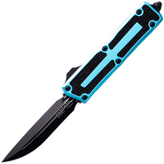 Microtech SCARAB II GEN III D/E-S BLACK STANDARD TURQUOISE 1180-1TQ - KNIFESTOCK