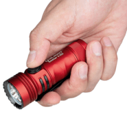 Olight Seeker 4 Mini Dual LED Flashlight Red (Cool White &amp; UV Light) - KNIFESTOCK