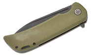 Petrified Fish PFB05 Tunny Black Stonewashed 14C28N Green Micarta PFB05GRMDW - KNIFESTOCK