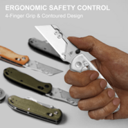 Kizer Drop Bear Utility Azo SK5 &amp; 5Cr15 Acrylic V3619JA5 - KNIFESTOCK