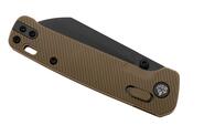 QPS Penguin Glyde 14C28N, nero, Manico: Khaki FRN QS130GL-C2 - KNIFESTOCK