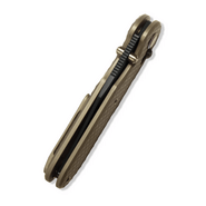 GEO Knife Ethereal Cutter Blackwash M390 Blade SW Bronze Ti - KNIFESTOCK