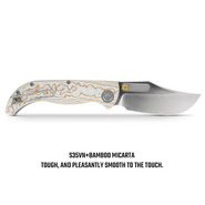 Vosteed Naga S35VN Satin Scarlet Void Micarta A3906 - KNIFESTOCK