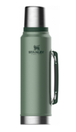 STANLEY termoska The Legendary Classic Bottle 1.0L / 1.1QT Hammertone Green - KNIFESTOCK