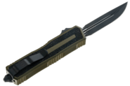 Microtech SCARAB II GEN III D/E-S BLACK STANDARD OD GREEN 1180-1OD - KNIFESTOCK