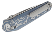 Bestech MOTHUS M390, Satin, Titanium, Blue BT2206A - KNIFESTOCK
