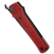 Petrified Fish PFB04 Tena Black Stonewashed D2 Red Micarta PFB04RMDW - KNIFESTOCK