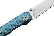 MKM MIURA - Integroitu titaanikahva - Sininen anodisoitu BÖHLER M390 MK MI-TBL - KNIFESTOCK