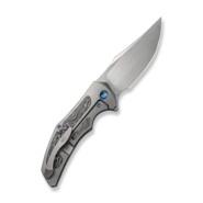 We Knife Magnetron Gray Titanium Handle With Aluminum Foil Carbon Fiber Inlay WE18058-1 - KNIFESTOCK