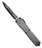 Microtech ULTRATECH GEN III ZBP D/E BLACK FULL SERRATE NATURAL CLEAR 1122-3NC - KNIFESTOCK