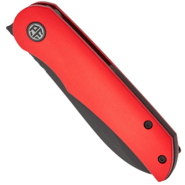 Petrified Fish PFE16 El Camino Black Stonewashed N690 Hard anodizing Red Aluminium PFE16RADW - KNIFESTOCK