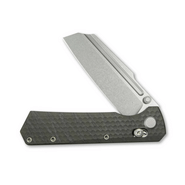 GEO Knife Noxiz SW M390 Blade Tiger Stripe Pattern Flamed Ti - KNIFESTOCK