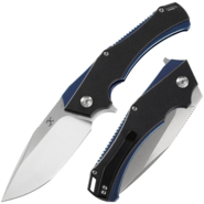 Kansept Hellx Black G10 + Anodized  Blue Stainless Steel - KNIFESTOCK