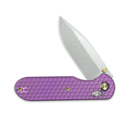 GEO Knife Ethereal Cutter SW M390 Blade SWPurple Ti - KNIFESTOCK