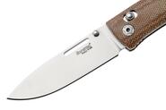 LionSteel NINI Folding knife M390 satin blade, full NATURAL Canvas handle NN1 CVN - KNIFESTOCK