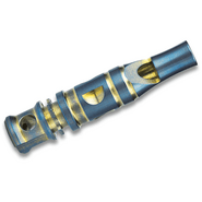 Bestechman Whistle Titanium Blue and gold BM02A - KNIFESTOCK