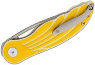 Petrified Fish PFE06 Nightingale Sand blasting 14C28N Yellow G10 PFE06YP - KNIFESTOCK