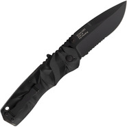 Schrade Black Dual Action 40% Ser Assist/Manual Folder, Oțel AUS-8. Liner Lock, Actuator deget, Th - KNIFESTOCK