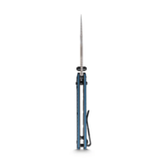 Vosteed Vombat M390 Stonewash Aluminum Steel Blue A4108 - KNIFESTOCK