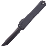 Microtech ULTRATECH ZBP T/E SHADOW DLC PARTIAL SERRATED DLC HARDWARE 1123-2DLCTS - KNIFESTOCK