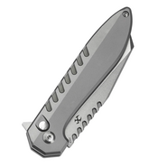 Kansept Kosame Stonewashed 154CM,Stonewashed Ti with Jade G10 Inlay T1093F6 - KNIFESTOCK