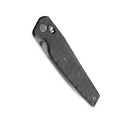 GEO Knife FANTASM SW M390 Blade Tiger Stripe Pattern Flamed Ti - KNIFESTOCK