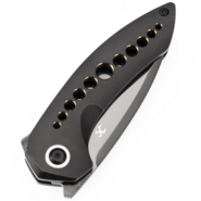 Kansept ODD 21 Mirror DLC CPM20CV,Blackwash Ti with Bronze Anodized Holes K1077A6 - KNIFESTOCK