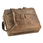 GreenBurry Vintage Leather Briefcase Antique brown 43x34cm - KNIFESTOCK