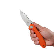 Kubey Ruckus Liner Lock Folding Knife Orange G10 Handle Ku314h - KNIFESTOCK