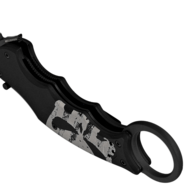 Fox Fox SKULL taittuva karambit, terä ruostumaton teräs N690Co black idroglider, mutta - KNIFESTOCK