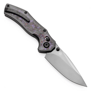 Kansept Apollo Mirror DLC CPM S35VN Blackwash Titanium, Purple Fatcarbon Crossbar lock K2107V4 - KNIFESTOCK