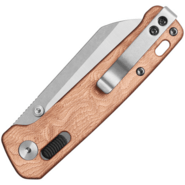 QPS Penguin Glyde 14C28N, 2 tónusú felület kőmosott - szatén, Markolat: G10 rézzel - KNIFESTOCK